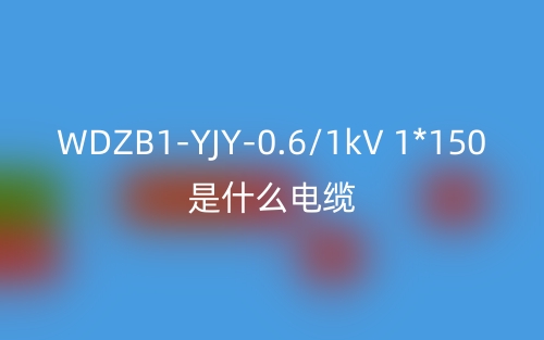 WDZB1-YJY-0.6/1kV 1*150是什么电缆？(图1)