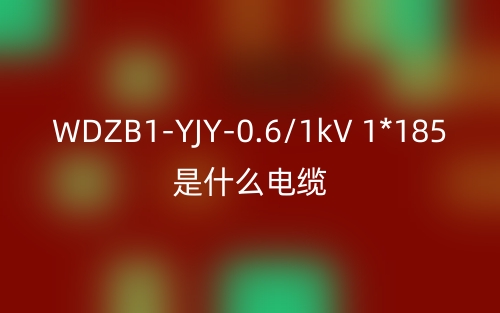 WDZB1-YJY-0.6/1kV 1*185是什么电缆？(图1)