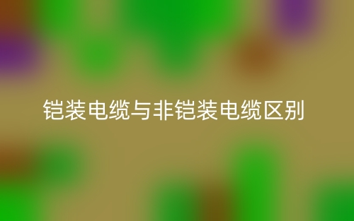 铠装电缆与非铠装电缆的区别是什么？(图1)