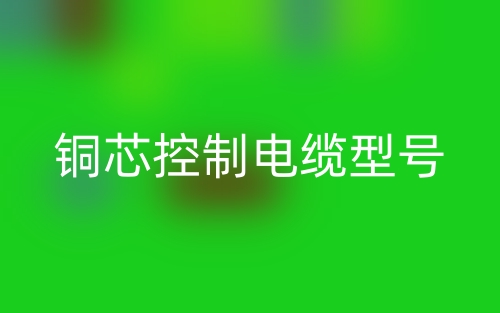 铜芯控制电缆型号(图1)